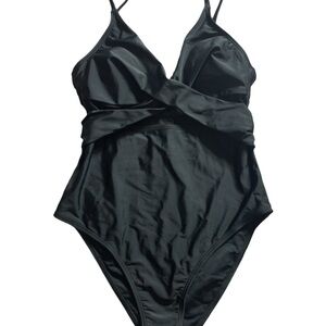 NWT Cupshe Black Swimsuit with Mesh Accents